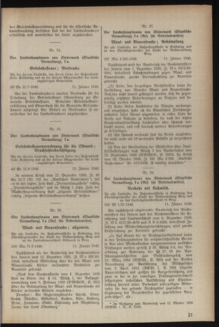 Verordnungsblatt der steiermärkischen Landesregierung 19400117 Seite: 3