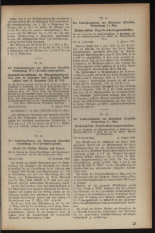 Verordnungsblatt der steiermärkischen Landesregierung 19400117 Seite: 5