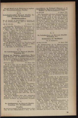 Verordnungsblatt der steiermärkischen Landesregierung 19400124 Seite: 5