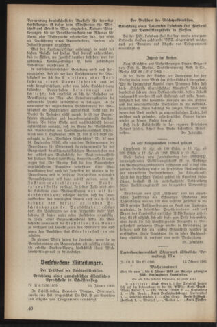 Verordnungsblatt der steiermärkischen Landesregierung 19400124 Seite: 6