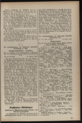 Verordnungsblatt der steiermärkischen Landesregierung 19400131 Seite: 3