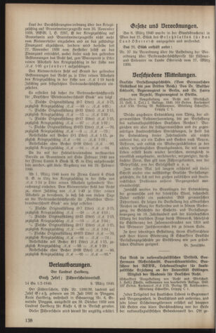 Verordnungsblatt der steiermärkischen Landesregierung 19400316 Seite: 6