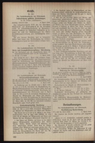 Verordnungsblatt der steiermärkischen Landesregierung 19400413 Seite: 2