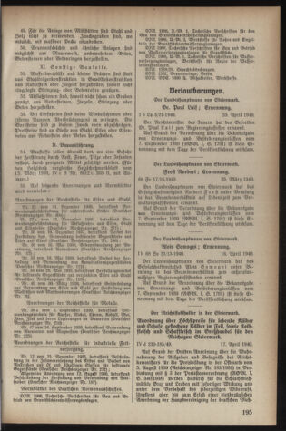 Verordnungsblatt der steiermärkischen Landesregierung 19400420 Seite: 7