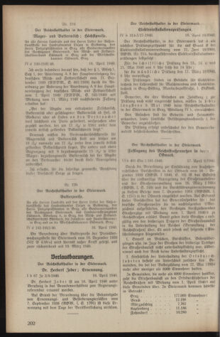 Verordnungsblatt der steiermärkischen Landesregierung 19400424 Seite: 2