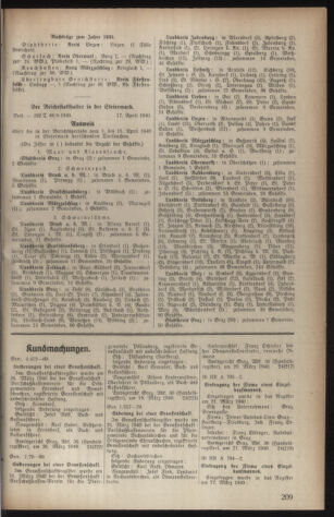 Verordnungsblatt der steiermärkischen Landesregierung 19400427 Seite: 5