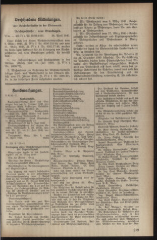 Verordnungsblatt der steiermärkischen Landesregierung 19400504 Seite: 5