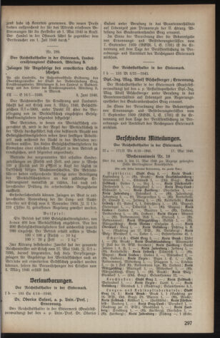 Verordnungsblatt der steiermärkischen Landesregierung 19400615 Seite: 3