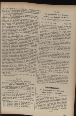 Verordnungsblatt der steiermärkischen Landesregierung 19400717 Seite: 5