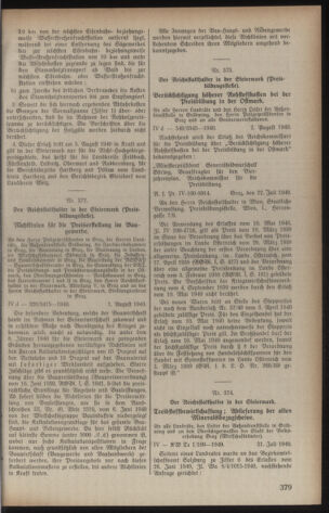 Verordnungsblatt der steiermärkischen Landesregierung 19400807 Seite: 5