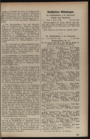 Verordnungsblatt der steiermärkischen Landesregierung 19400807 Seite: 7