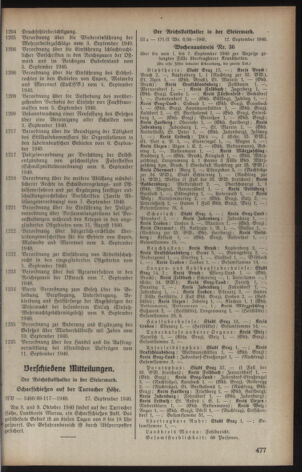 Verordnungsblatt der steiermärkischen Landesregierung 19401005 Seite: 5