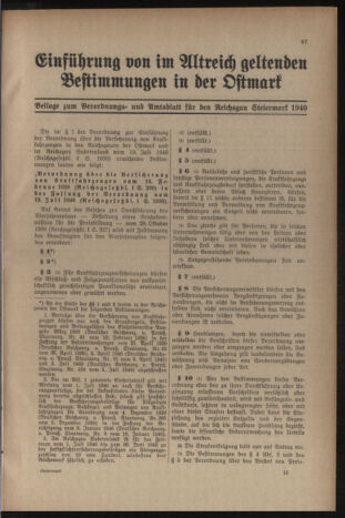 Verordnungsblatt der steiermärkischen Landesregierung 19401228 Seite: 113