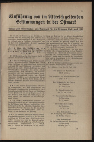 Verordnungsblatt der steiermärkischen Landesregierung 19401228 Seite: 115