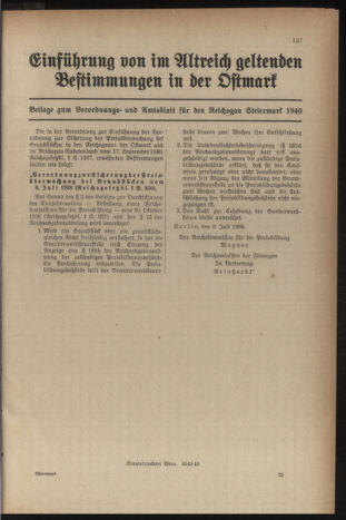 Verordnungsblatt der steiermärkischen Landesregierung 19401228 Seite: 163