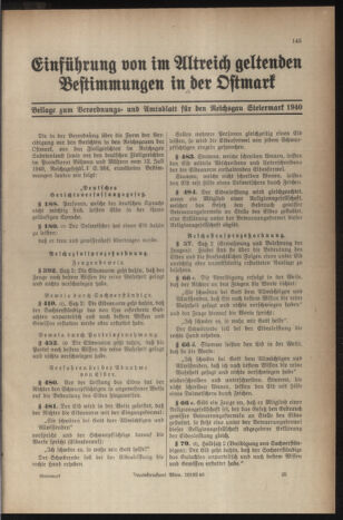 Verordnungsblatt der steiermärkischen Landesregierung 19401228 Seite: 171