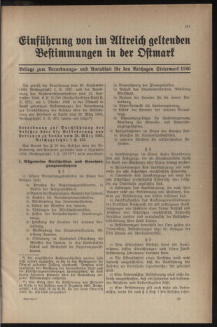 Verordnungsblatt der steiermärkischen Landesregierung 19401228 Seite: 193