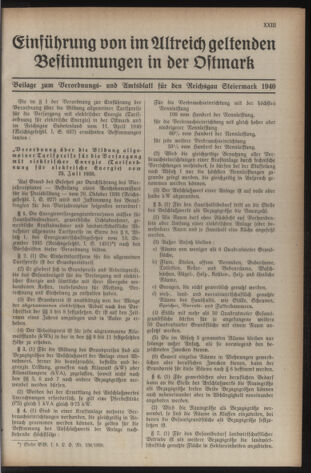 Verordnungsblatt der steiermärkischen Landesregierung 19401228 Seite: 29