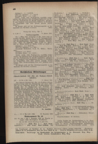 Verordnungsblatt der steiermärkischen Landesregierung 19410122 Seite: 8