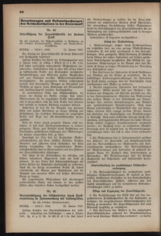 Verordnungsblatt der steiermärkischen Landesregierung 19410125 Seite: 2