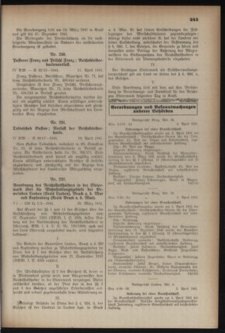 Verordnungsblatt der steiermärkischen Landesregierung 19410416 Seite: 7