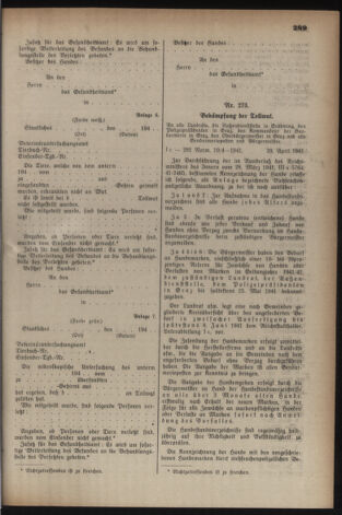 Verordnungsblatt der steiermärkischen Landesregierung 19410503 Seite: 7