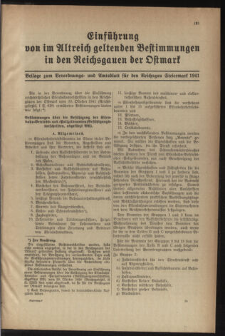 Verordnungsblatt der steiermärkischen Landesregierung 19411231 Seite: 131