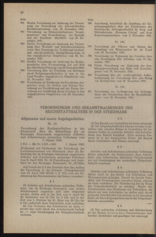 Verordnungsblatt der steiermärkischen Landesregierung 19420114 Seite: 2