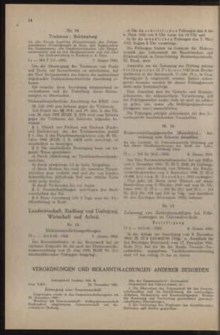 Verordnungsblatt der steiermärkischen Landesregierung 19420114 Seite: 4