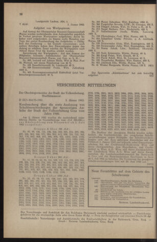 Verordnungsblatt der steiermärkischen Landesregierung 19420114 Seite: 6