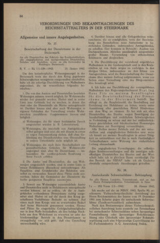 Verordnungsblatt der steiermärkischen Landesregierung 19420131 Seite: 2