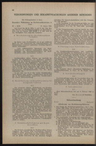 Verordnungsblatt der steiermärkischen Landesregierung 19420207 Seite: 4