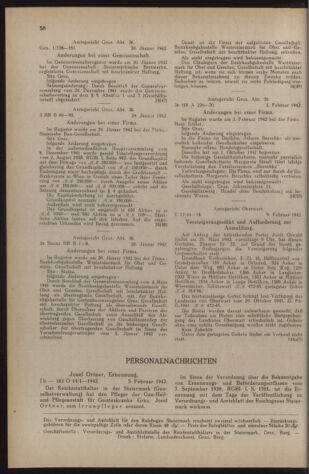 Verordnungsblatt der steiermärkischen Landesregierung 19420218 Seite: 6