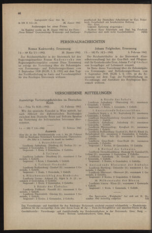 Verordnungsblatt der steiermärkischen Landesregierung 19420221 Seite: 8