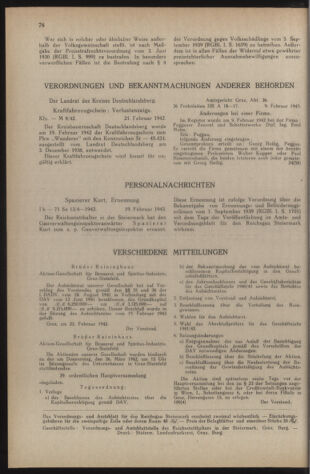 Verordnungsblatt der steiermärkischen Landesregierung 19420228 Seite: 8