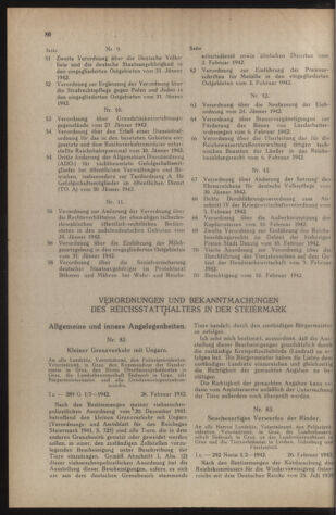 Verordnungsblatt der steiermärkischen Landesregierung 19420304 Seite: 2