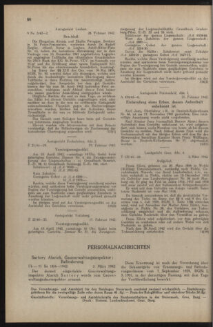 Verordnungsblatt der steiermärkischen Landesregierung 19420307 Seite: 8