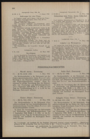 Verordnungsblatt der steiermärkischen Landesregierung 19420321 Seite: 4