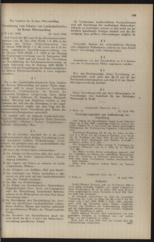 Verordnungsblatt der steiermärkischen Landesregierung 19420502 Seite: 5