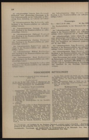 Verordnungsblatt der steiermärkischen Landesregierung 19420603 Seite: 6