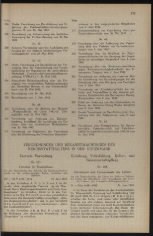 Verordnungsblatt der steiermärkischen Landesregierung 19420701 Seite: 3