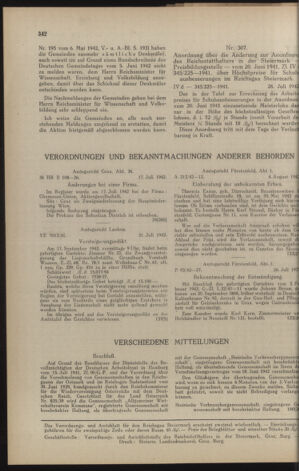 Verordnungsblatt der steiermärkischen Landesregierung 19420808 Seite: 2