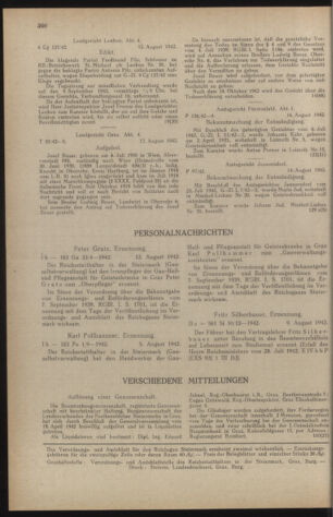 Verordnungsblatt der steiermärkischen Landesregierung 19420822 Seite: 6