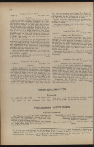 Verordnungsblatt der steiermärkischen Landesregierung 19420829 Seite: 6