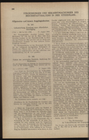 Verordnungsblatt der steiermärkischen Landesregierung 19420909 Seite: 2