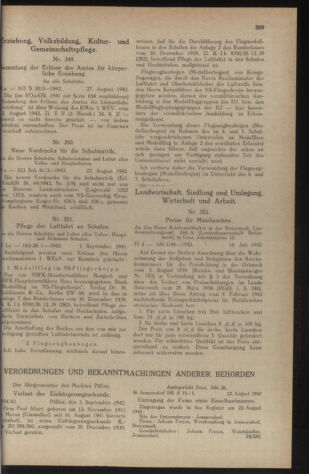 Verordnungsblatt der steiermärkischen Landesregierung 19420909 Seite: 7