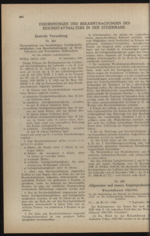 Verordnungsblatt der steiermärkischen Landesregierung 19420919 Seite: 2