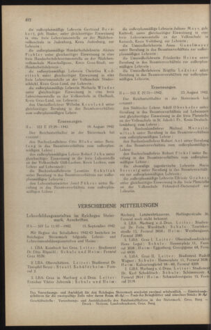 Verordnungsblatt der steiermärkischen Landesregierung 19420923 Seite: 8