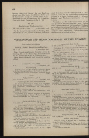 Verordnungsblatt der steiermärkischen Landesregierung 19420926 Seite: 4