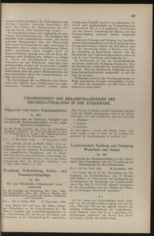 Verordnungsblatt der steiermärkischen Landesregierung 19420930 Seite: 3